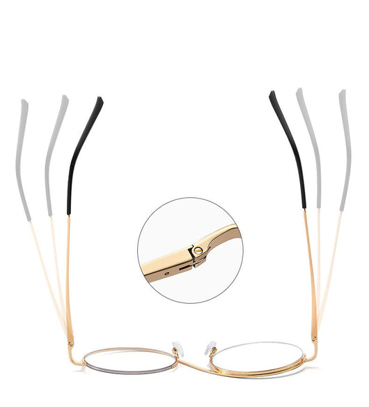 Gafas Ópticas Montura Metalizada Anti Luz Azul - Image 4