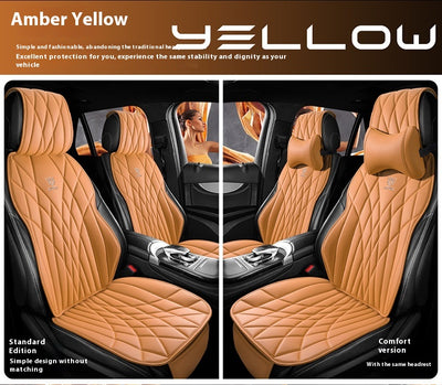 Funda de Asientos de Cuero Premium para Auto - Juego Completo 5 Plazas - Image 44