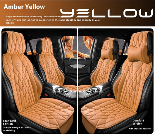 Funda de Asientos de Cuero Premium para Auto - Juego Completo 5 Plazas - Image 44