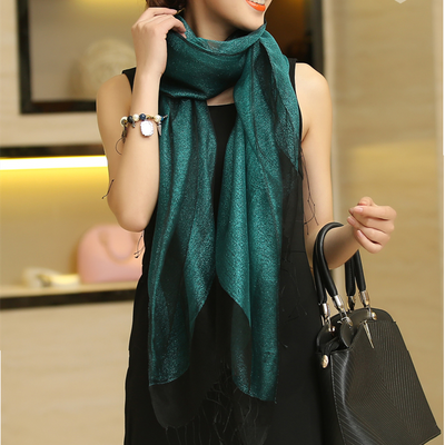 Pañoleta Elegante de Organza Doble con Flecos - Image 13