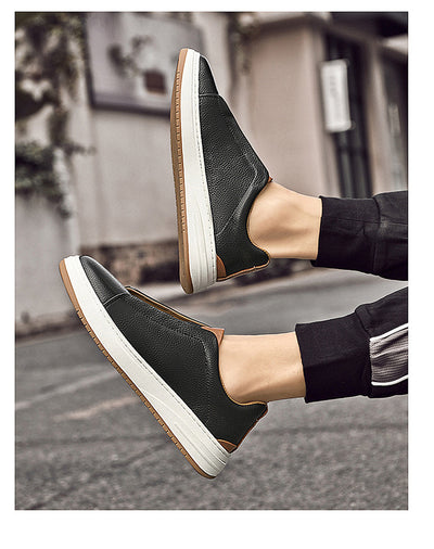 Zapatos Casuales de Cuero Genuino Nobuk - Slip-on Cómodos - Image 15