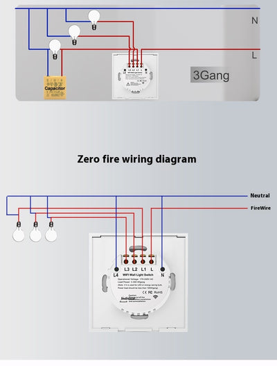 Interruptor Inteligente WiFi RF433 Voz Control Estándar Europeo Universal - Image 17