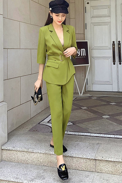 Traje de Dos Piezas con Diseño de Cintura Reductora - Image 12