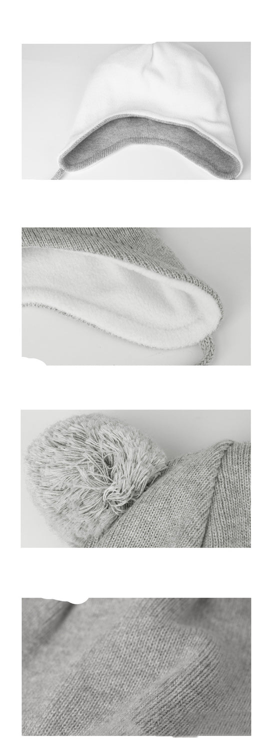 Gorro de Lana Tejido con Protección Auditiva para Niños - Image 5