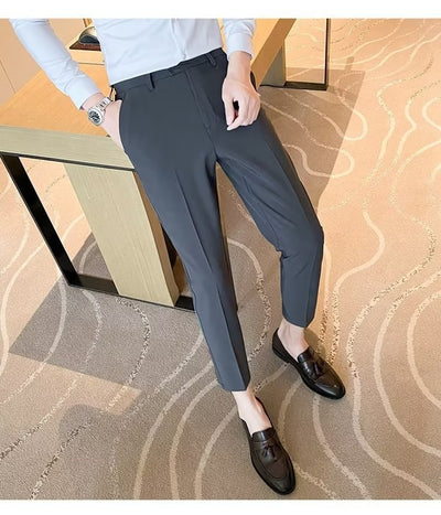 Pantalones de Vestir Casual Rectos para Hombre - Image 28