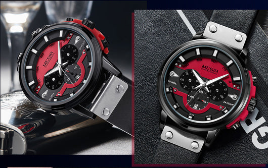 Reloj Deportivo Multifuncional de Cuero con Calendario - Image 9