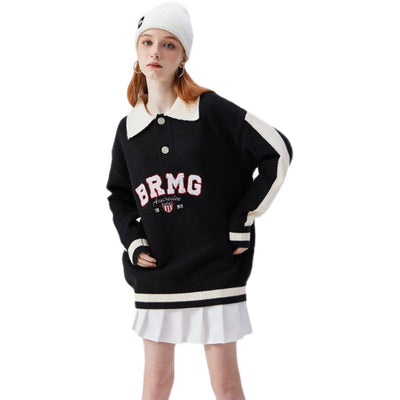Polo Retro con Contraste de Letras Oversized - Image 12