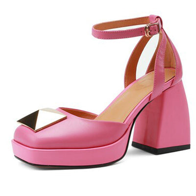 Sandalias Romanas Retro de Tacón Alto con Tiras Ajustables - Image 12