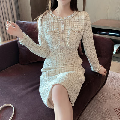 Vestido Largo de Lana con Forro Acolchado y Manga Larga - Image 17
