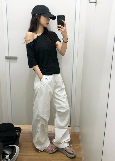 Blusa Casual Hombros Descubiertos con Mangas Cortas - Image 21