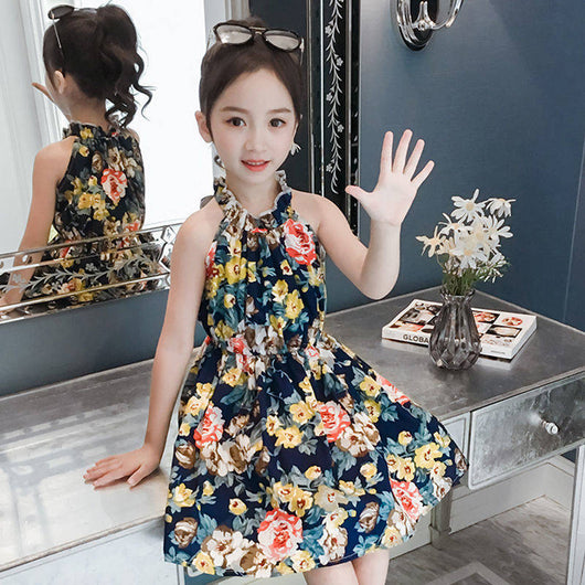 Vestido Infantil de Verano Princesa Coreano con Malla Transpirable - Image 5