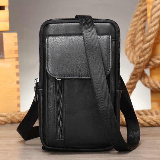 Bolsa Mensajera de Cuero para Hombre con Bandolera Ajustable - Image 14