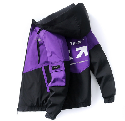 Chaqueta Estampada Suelta con Capucha para Hombre - Image 19