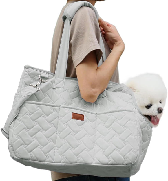 Bolsa Transportadora para Mascotas con Malla Transpirable y Cojín Suave