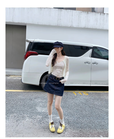 Camiseta Elegante sin Mangas de Encaje Premium para Mujer - Image 16
