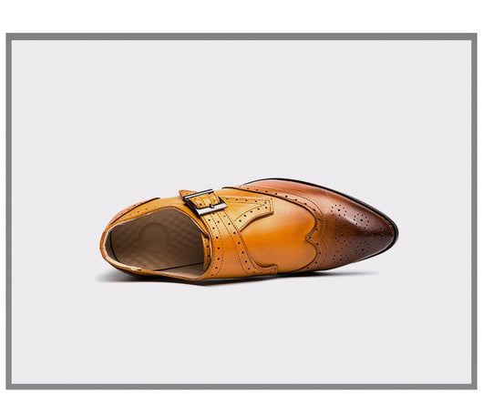 Zapatos de Cuero para Hombre con Bloques de Color - Tendencia Moderna - Image 17