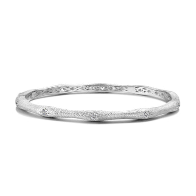 Pulsera Plata Esterlina Elevada con Circones Incrustados - Image 6