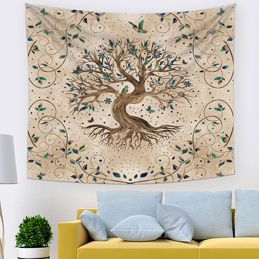 Tapiz Árbol de la Vida - Decoración Bohemia para Dormitorio y Sala