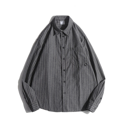 Camisa Universitaria Retro Otoño Manga Larga Oversized - Image 12