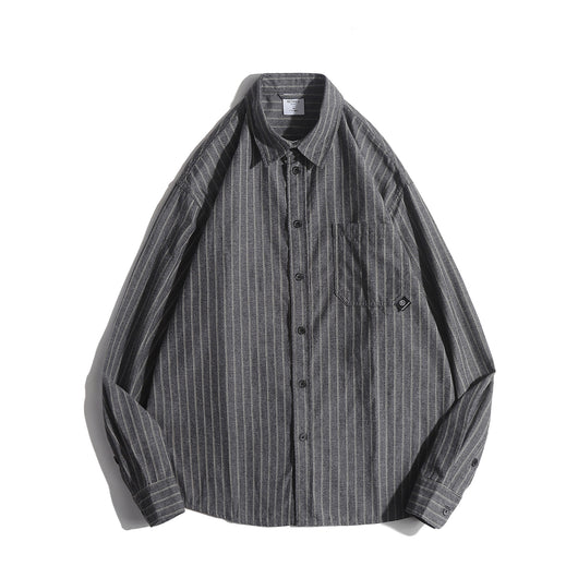 Camisa Universitaria Retro Otoño Manga Larga Oversized - Image 12