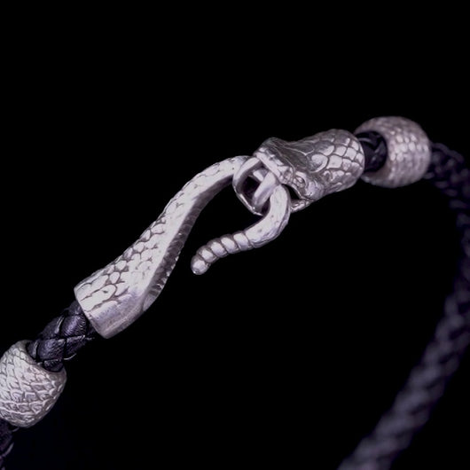 Pulsera de Cuero Personalizada Serie Serpiente - Regalo Exclusivo - Image 3