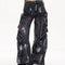 Pantalones Vaqueros de Trabajo Mujer Cintura Alta Bolsillos Múltiples