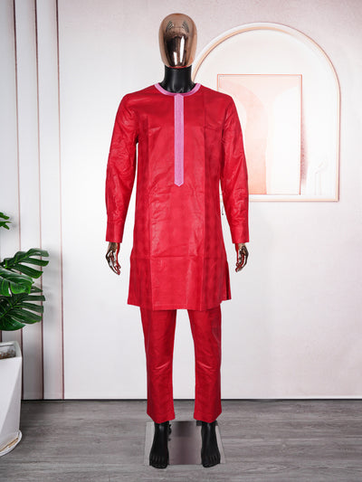 Conjunto de Tres Piezas Artesanal con Bordado Perfumado para Hombre - Image 10