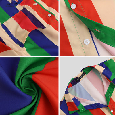 Camisa de Rayas Coloridas para Hombre - Colección Verano - Image 8