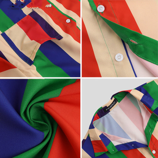 Camisa de Rayas Coloridas para Hombre - Colección Verano - Image 8