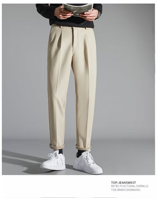 Pantalones Casuales Slim Fit en Lana para Hombre - Image 13