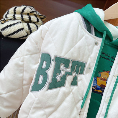 Uniforme de Béisbol Acolchado de Algodón Casual Infantil Coreano - Image 11