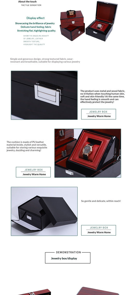 Caja de Almacenamiento y Exhibición para Relojes en Madera Lacada - Image 16