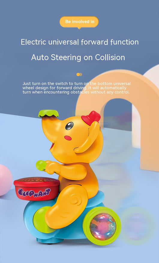 Auto Musical Infantil con Luces LED y Elefante Adorable - Image 7