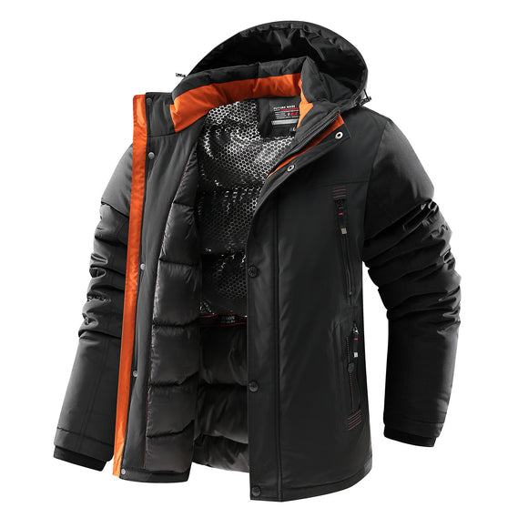 Abrigo Acolchado para Hombre - Chaqueta Térmica de Algodón Grueso