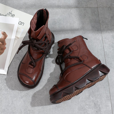 Botas Plataforma de Cuero Genuino - Estilo y Comodidad - Image 15