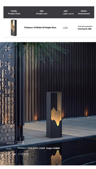 Lámpara Solar de Jardín Estilo Chino Moderno - Image 10