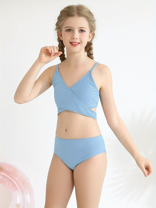 Bikini Dos Piezas con Cruzado para Niñas - Image 18