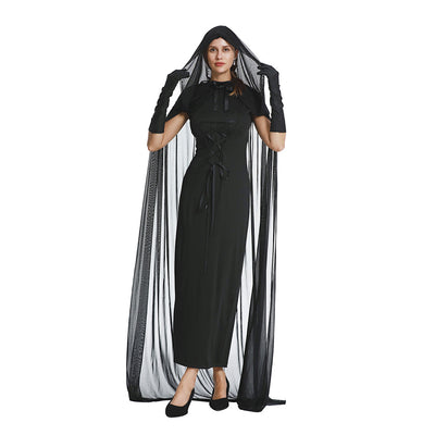 Capa de Bruja Encaje Europeo Americano para Halloween