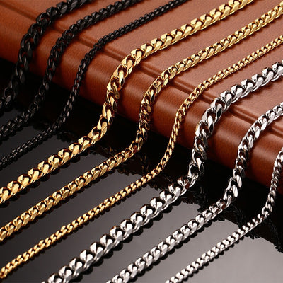 Collar de Acero Titanio Estilo Hip-hop Urbano para Hombre - Image 3