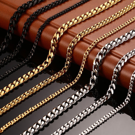 Collar de Acero Titanio Estilo Hip-hop Urbano para Hombre - Image 3