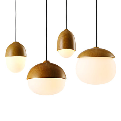 Lámpara de Techo Minimalista con Diseño en Madera Natural - Image 3