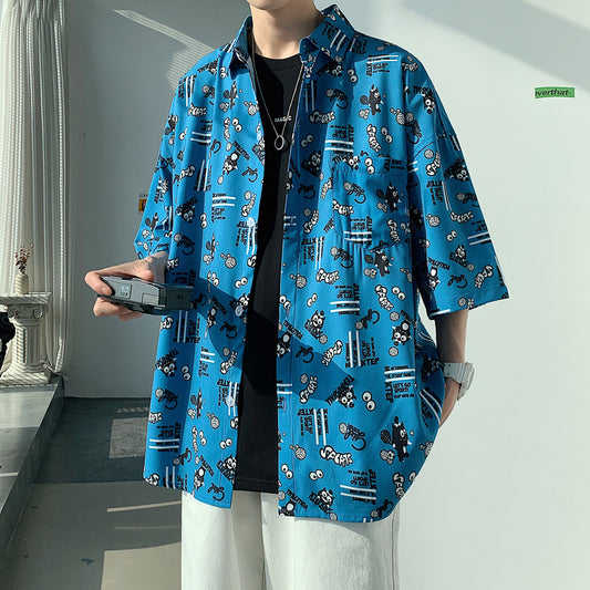Camisa Manga Corta Estilo Hong Kong - Diseño Japonés Moderno - Image 2