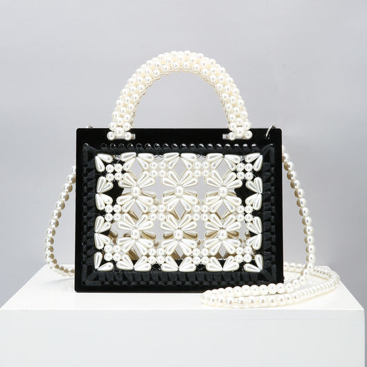 Bolso Tejido de Perlas y Cuentas Hecho a Mano - Image 13