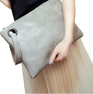 Bolsa Casual de Oficina en Cuero PU Grano Oscuro