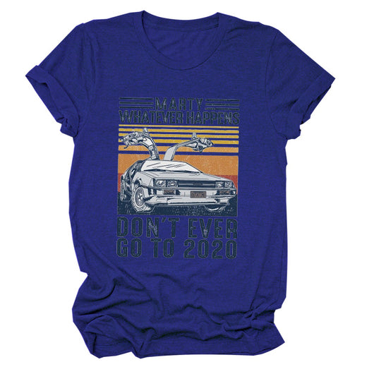 Playera casual de manga corta con cuello redondo - Image 19