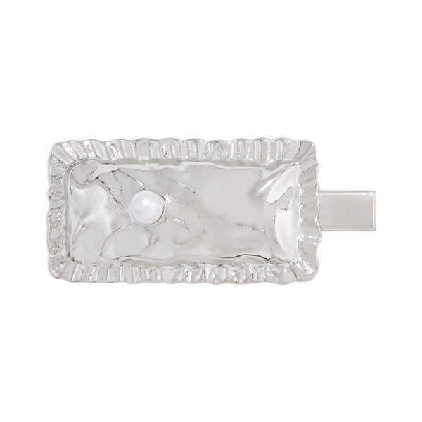 Pasador Cuadrado Retro con Textura - Accesorio Capilar Creativo y Personalizado