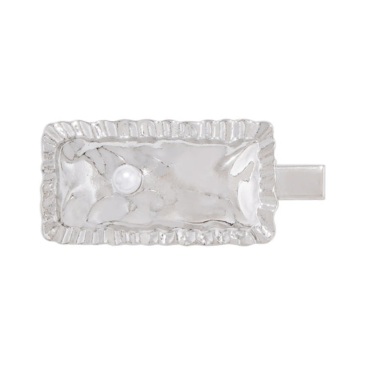 Pasador Cuadrado Retro con Textura - Accesorio Capilar Creativo y Personalizado