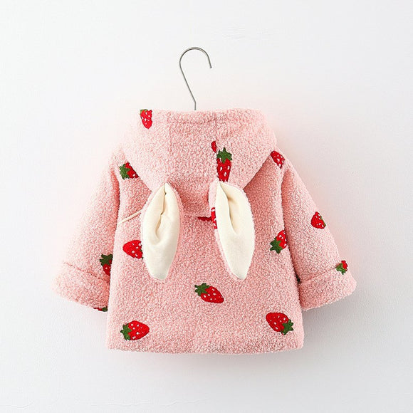 Abrigo Acolchado con Capucha y Cardigan de Terciopelo para Bebé