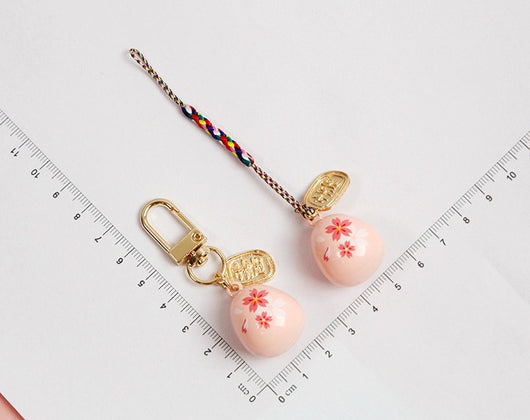 Dije Campana de Sonido Acuático con Flor de Cerezo para Cadena de Teléfono - Image 10
