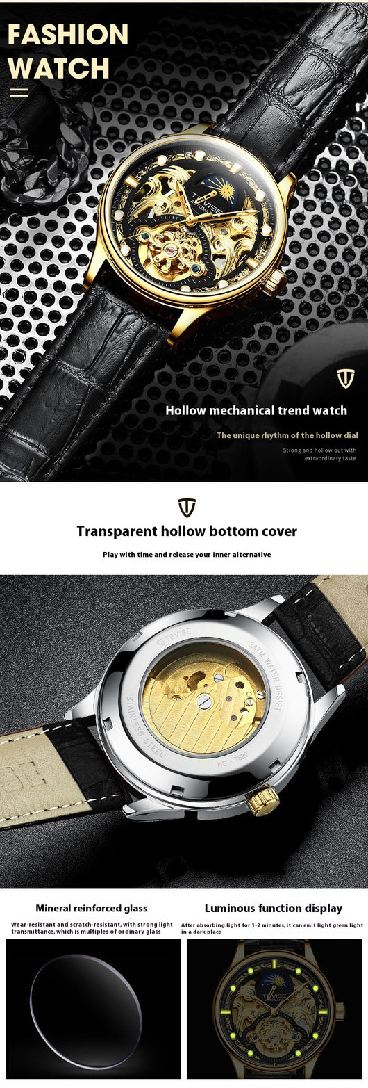 Reloj Automático de Negocios y Ocio Resistente al Agua para Hombre - Image 8